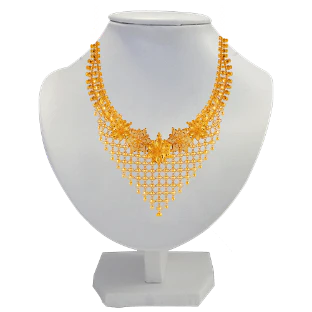 22k Trendy Gold Necklace Design - Image 5