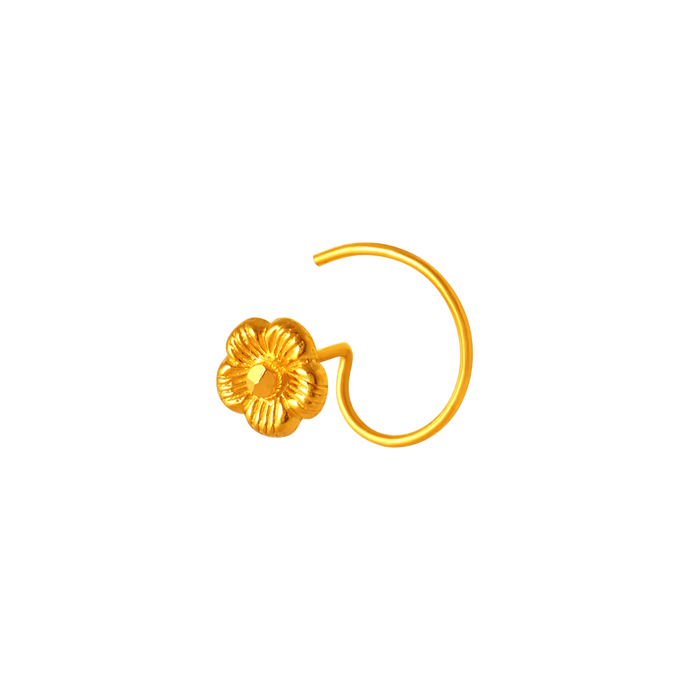 22k Truly Beautiful Nose Pin Gold Design - Image 2