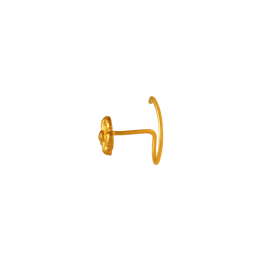 22k Truly Beautiful Nose Pin Gold Design - Image 3