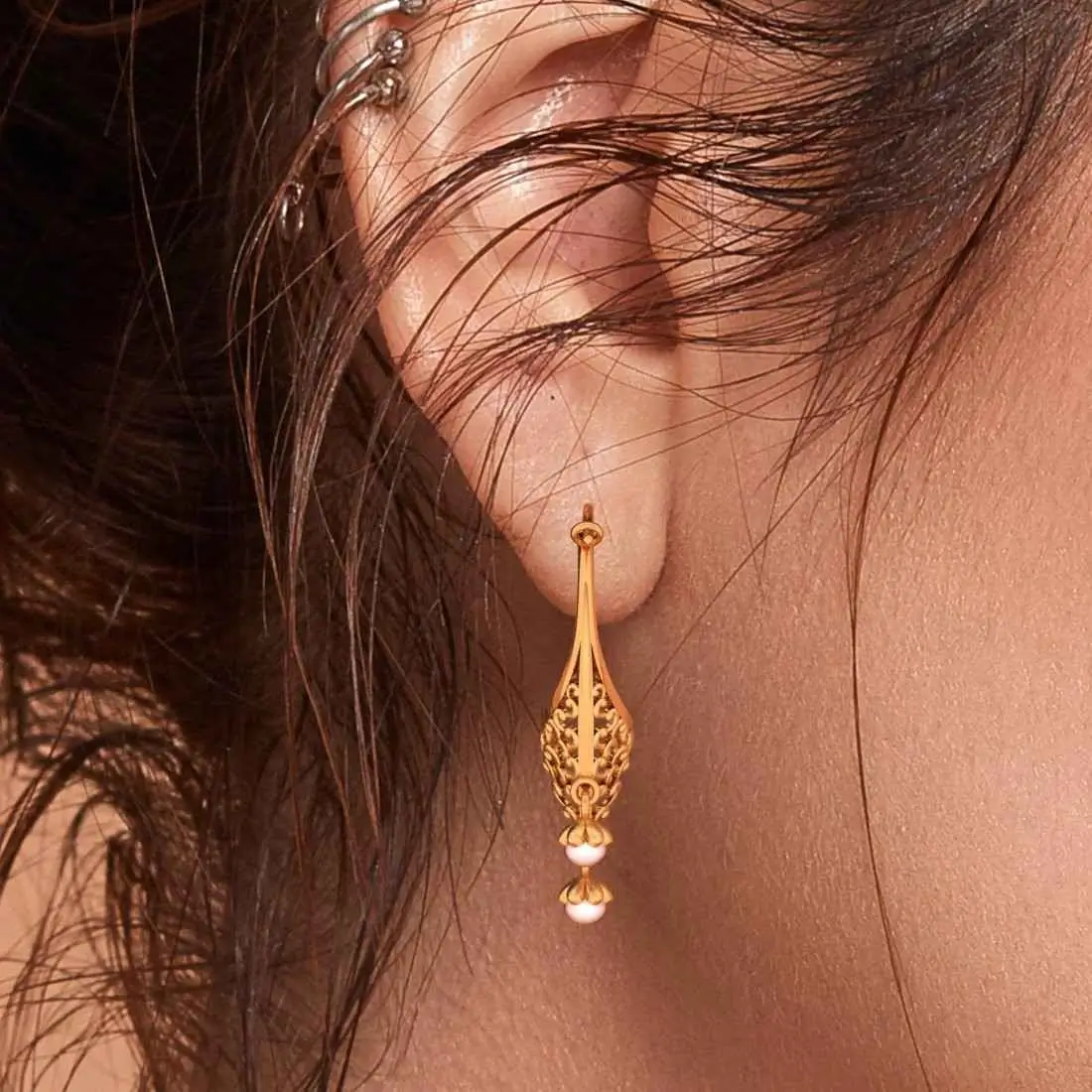 22k Unique Gold Earrings That Are Expertly Crafted - Image 5