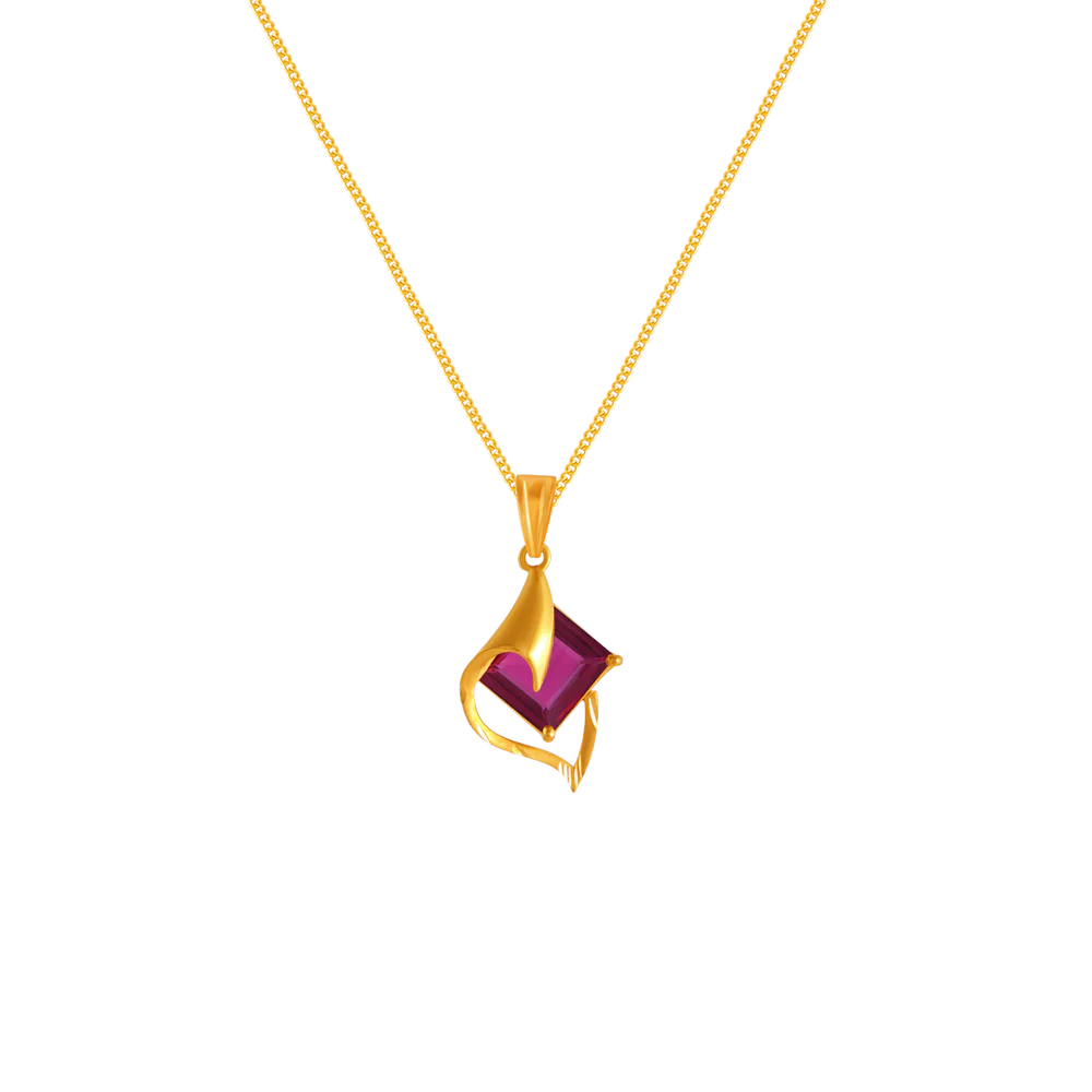 22k Unique Gold Pendant From Goldlites Collection For You