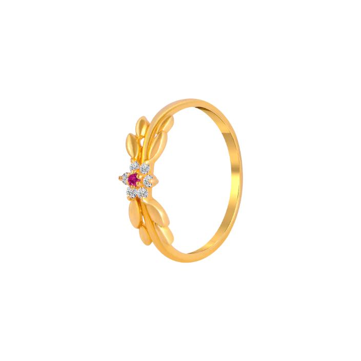22k Unique Gold Ring Design For Everyday Wear - Image 2