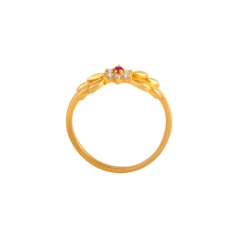 22k Unique Gold Ring Design For Everyday Wear - Image 3