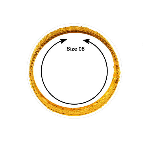22k Wedding Special Gold Bangles Design - Image 6