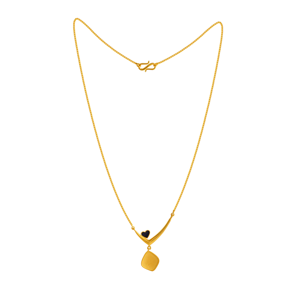 22k Wedding Special Gold Pendant Design For Ladies