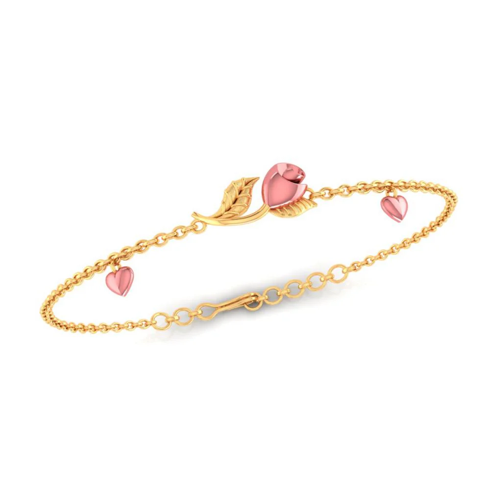 22k Yellow Gold Chain Bracelet - Image 3
