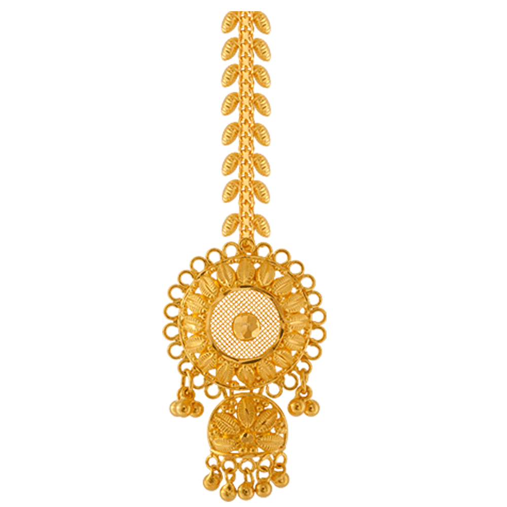 22k Yellow Gold Maang Tika - Image 2
