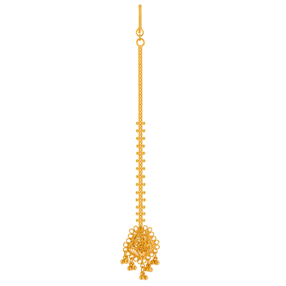 22k Yellow Gold Maang Tika