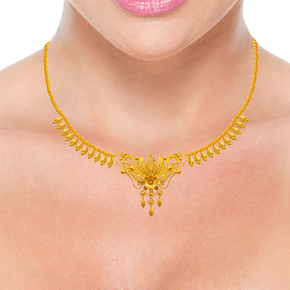 22k Yellow Gold Necklace - Image 3