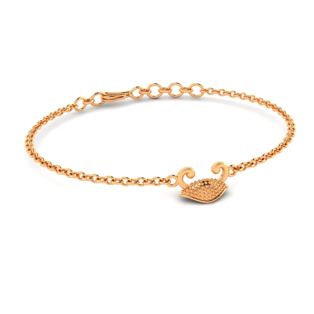 22KT (916) Gold "Cancer Crest" Horoscope Bracelet for Women & Girls - Image 6