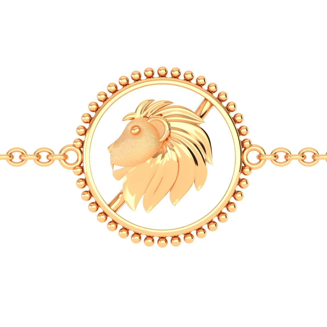 22KT (916) Gold "Leo Glory" Horoscope Bracelet for Women & Girls - Image 2