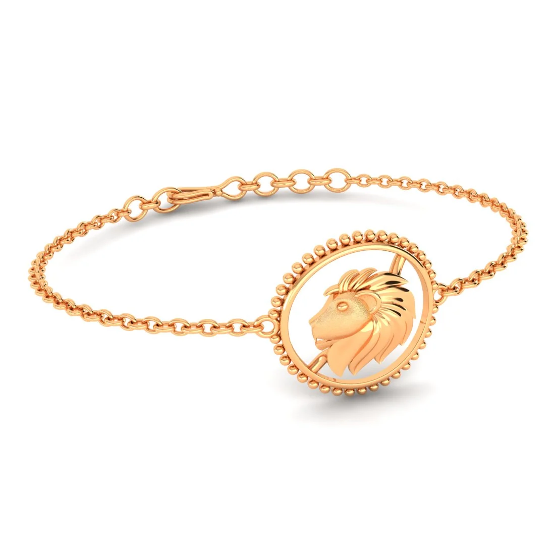22KT (916) Gold "Leo Glory" Horoscope Bracelet for Women & Girls - Image 5