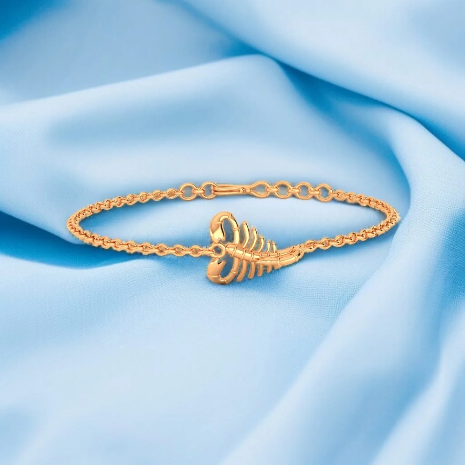 22KT (916) Gold "Scorpio Spirit" Horoscope Bracelet for Women & Girls