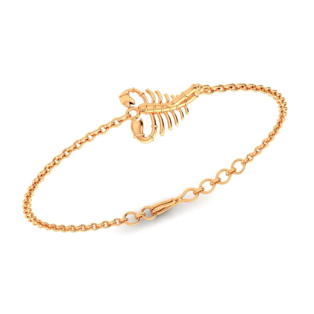 22KT (916) Gold "Scorpio Spirit" Horoscope Bracelet for Women & Girls - Image 3