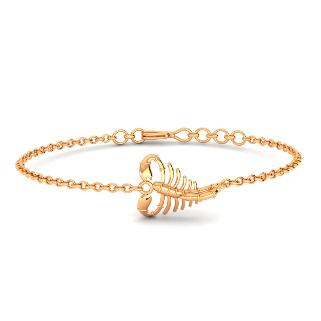 22KT (916) Gold "Scorpio Spirit" Horoscope Bracelet for Women & Girls - Image 4