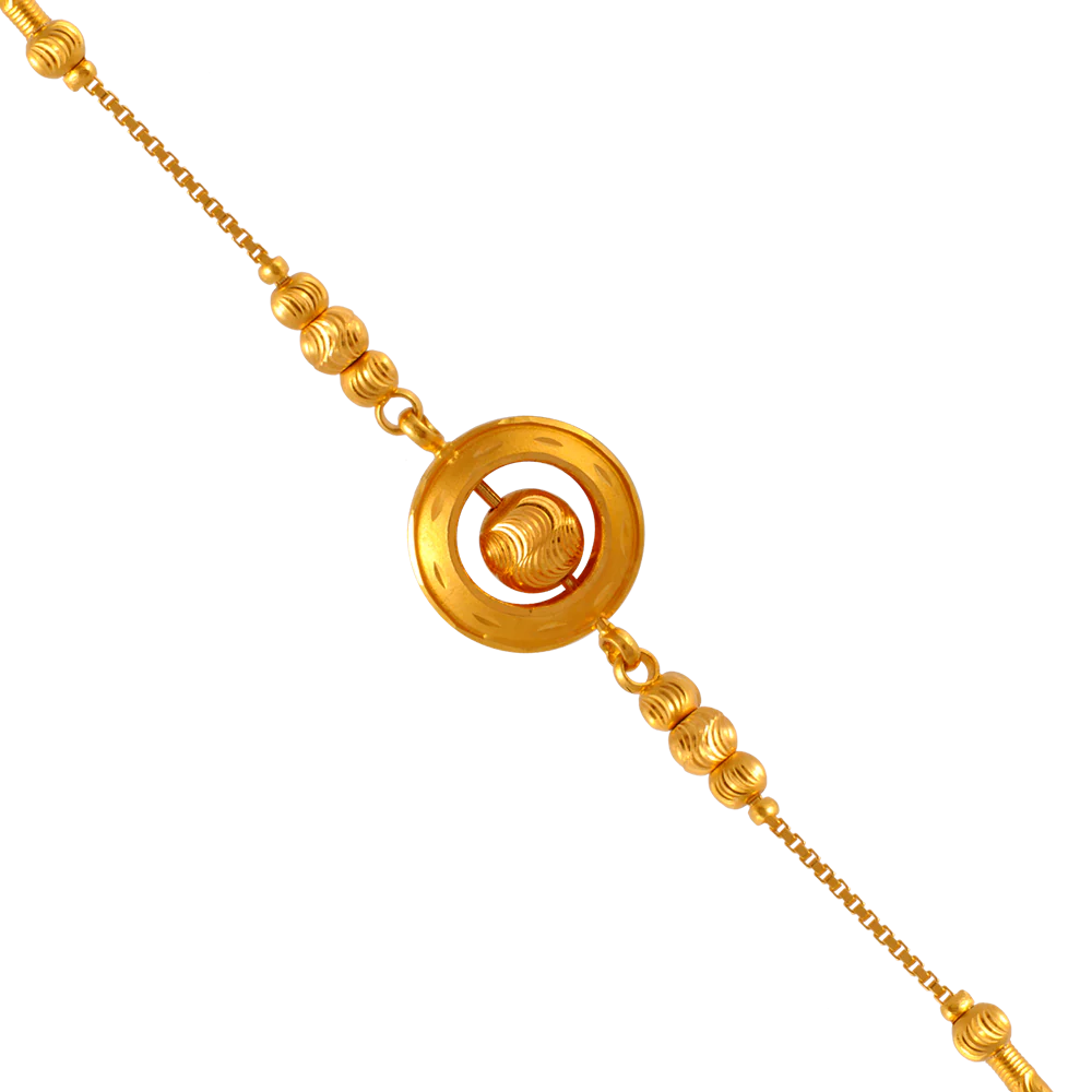 22KT (916) Yellow Gold Bracelets For Women - Image 2
