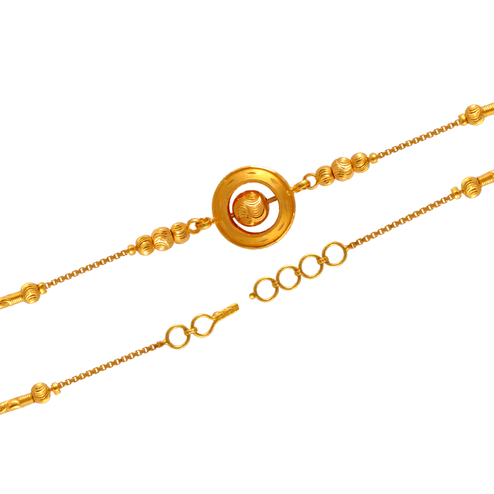 22KT (916) Yellow Gold Bracelets For Women - Image 3