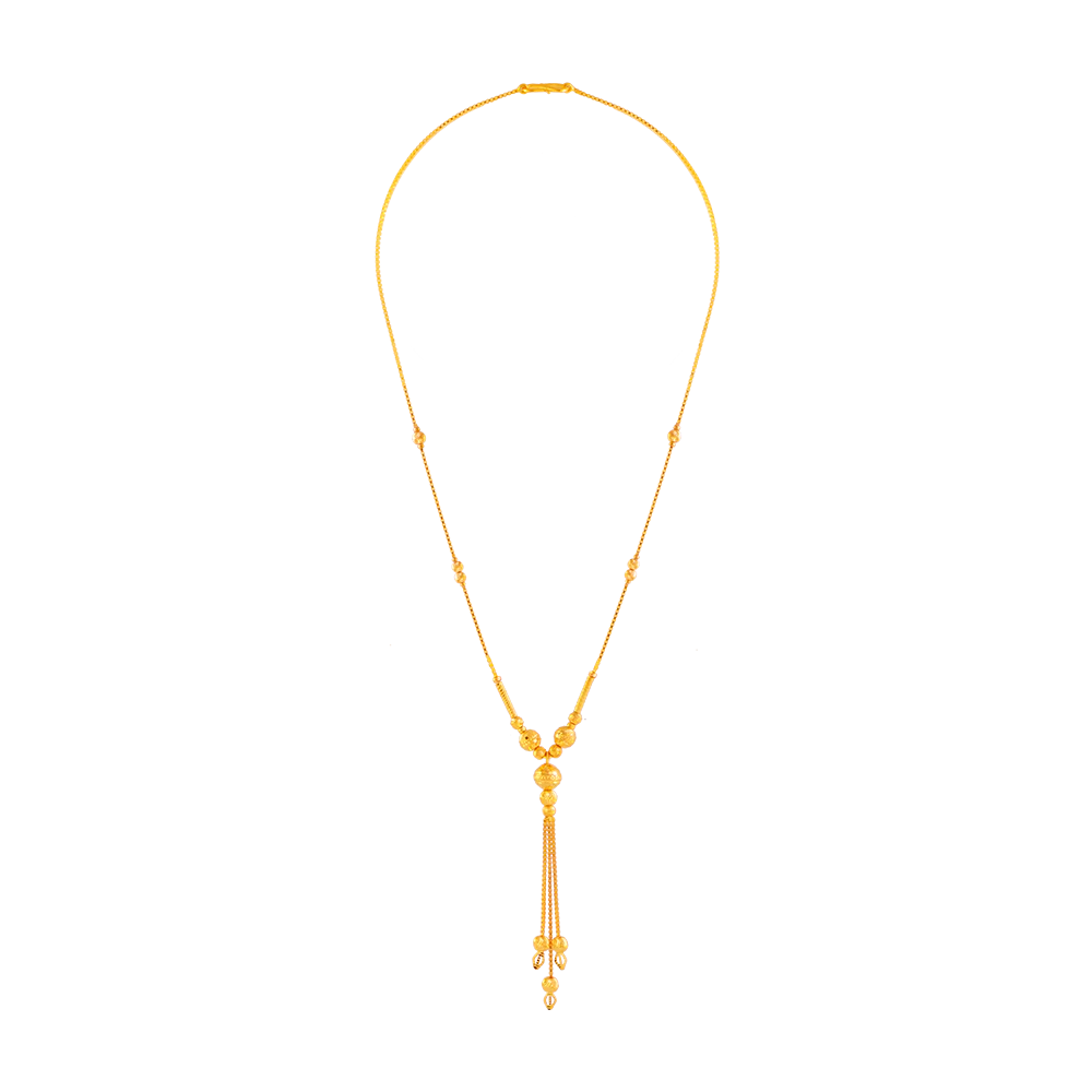 22KT (916) Yellow Gold Chain Pendant For Women