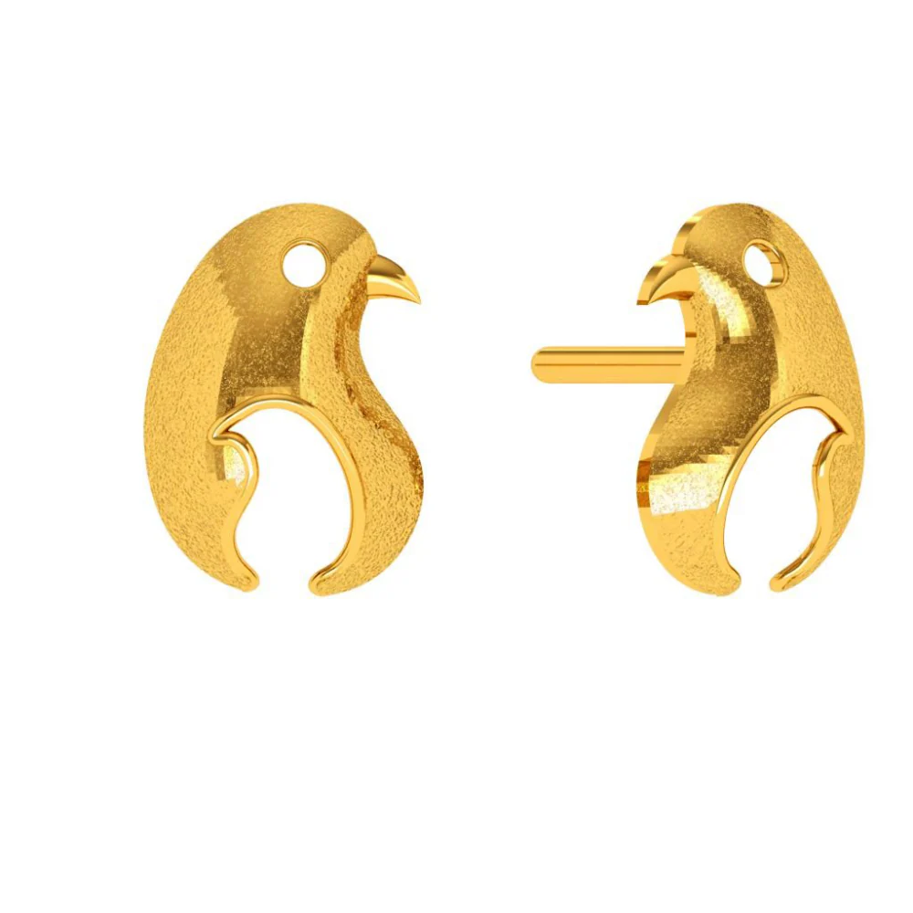 22KT (916) Yellow Gold Earring For Woman - Image 2