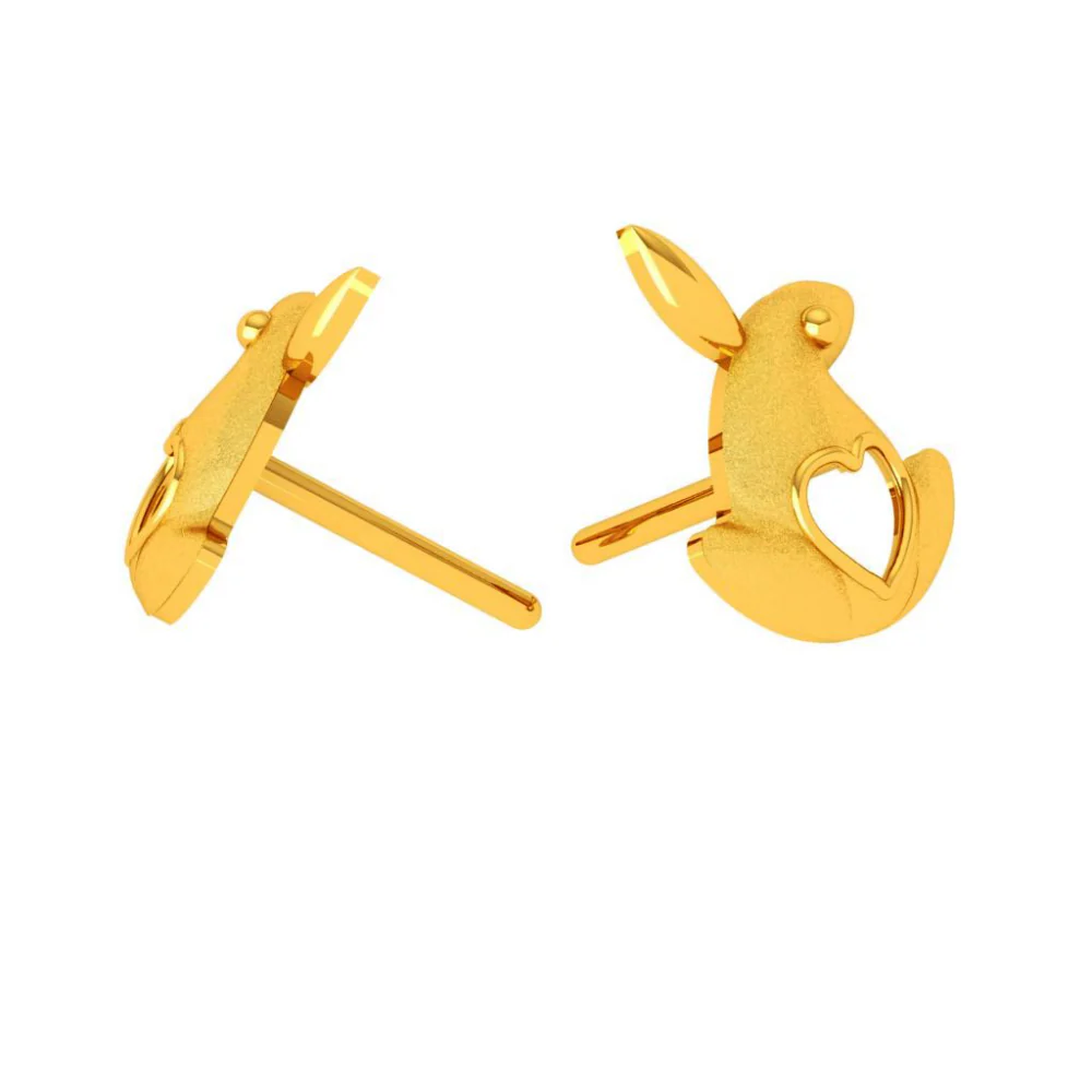 22KT (916) Yellow Gold Earring For Woman - Image 7