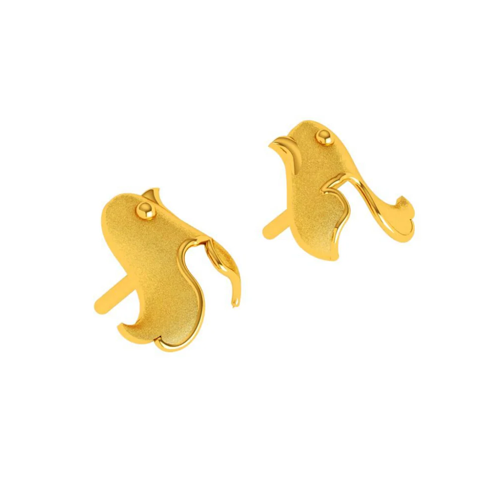 22KT (916) Yellow Gold Earring For Woman - Image 6