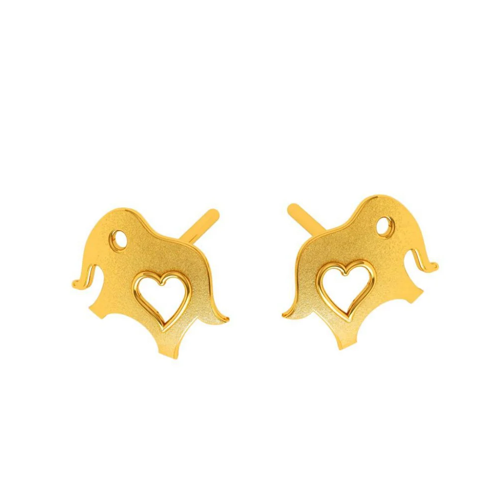 22KT (916) Yellow Gold Earring For Woman - Image 7