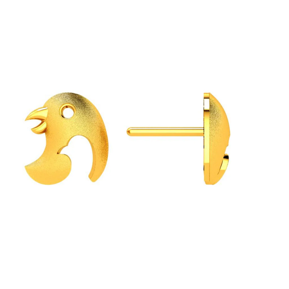 22KT (916) Yellow Gold Earring For Woman - Image 3