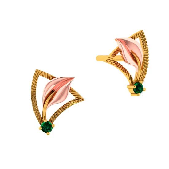 22KT (916) Yellow Gold Earring For Women - Image 2