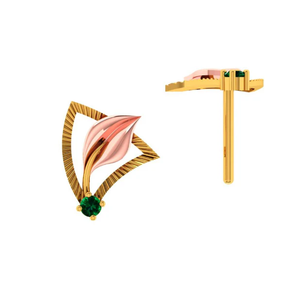 22KT (916) Yellow Gold Earring For Women - Image 3