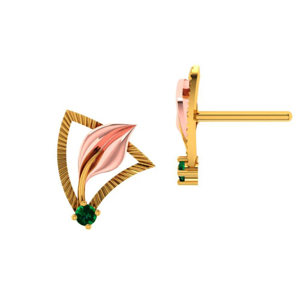 22KT (916) Yellow Gold Earring For Women - Image 4