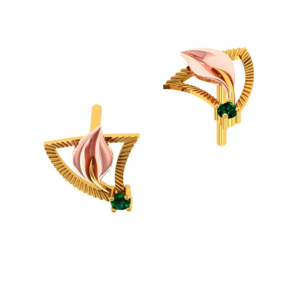 22KT (916) Yellow Gold Earring For Women - Image 6