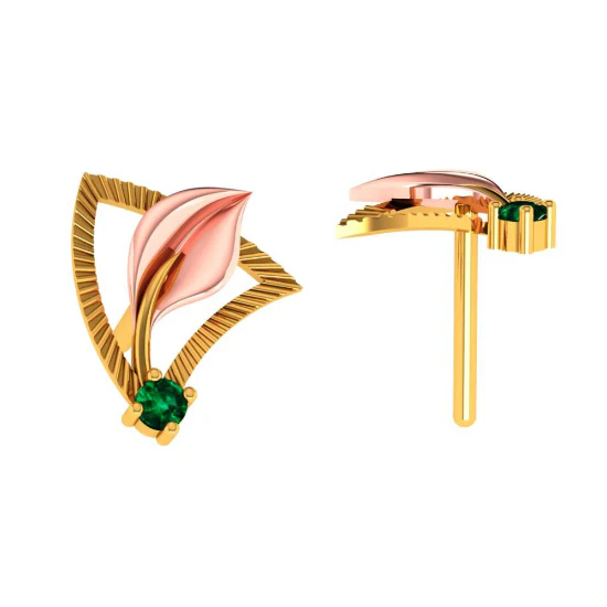 22KT (916) Yellow Gold Earring For Women - Image 7