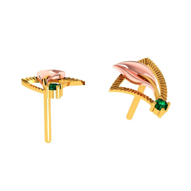 22KT (916) Yellow Gold Earring For Women - Image 8