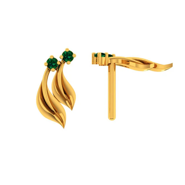 22KT (916) Yellow Gold Earring For Women - Image 5