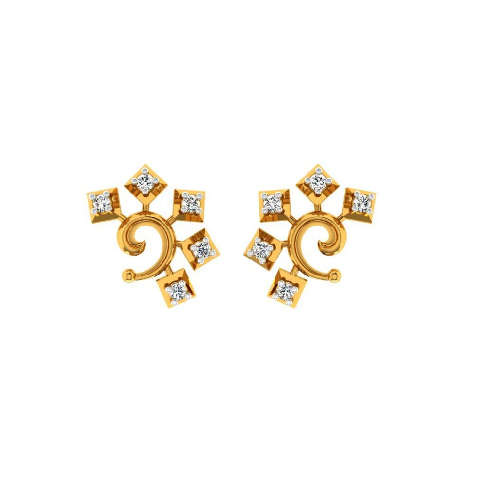22KT (916) Yellow Gold Earring For Women