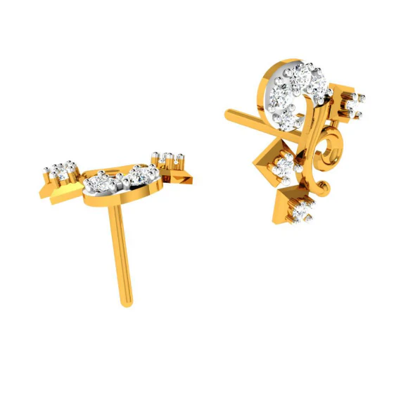 22KT (916) Yellow Gold Earring For Women - Image 4