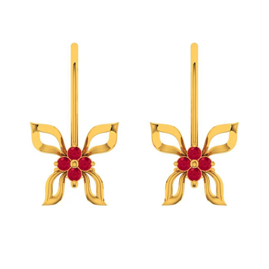 22KT (916) Yellow Gold Earring For Women
