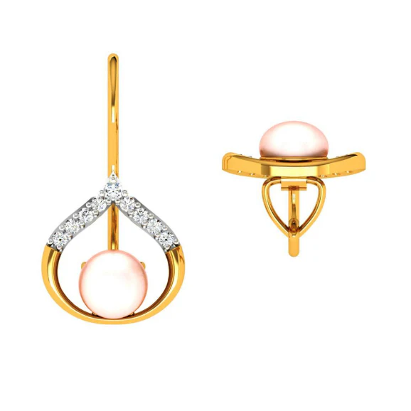 22KT (916) Yellow Gold Earring For Women - Image 2