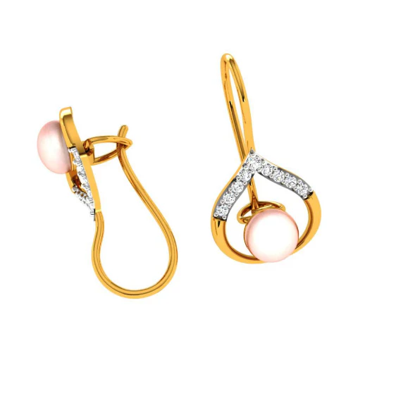 22KT (916) Yellow Gold Earring For Women - Image 4