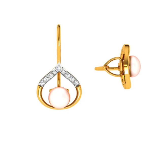 22KT (916) Yellow Gold Earring For Women - Image 5