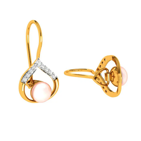 22KT (916) Yellow Gold Earring For Women - Image 6