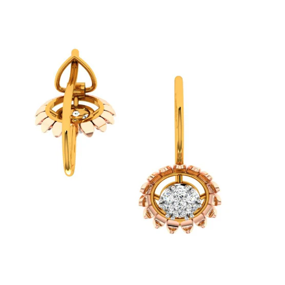 22KT (916) Yellow Gold Earring For Women - Image 5