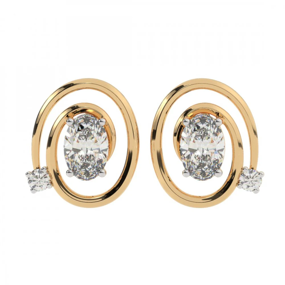22KT (916) Yellow Gold Earring For Women