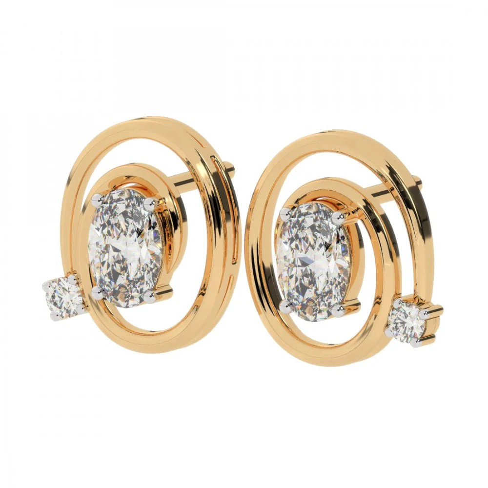 22KT (916) Yellow Gold Earring For Women - Image 5