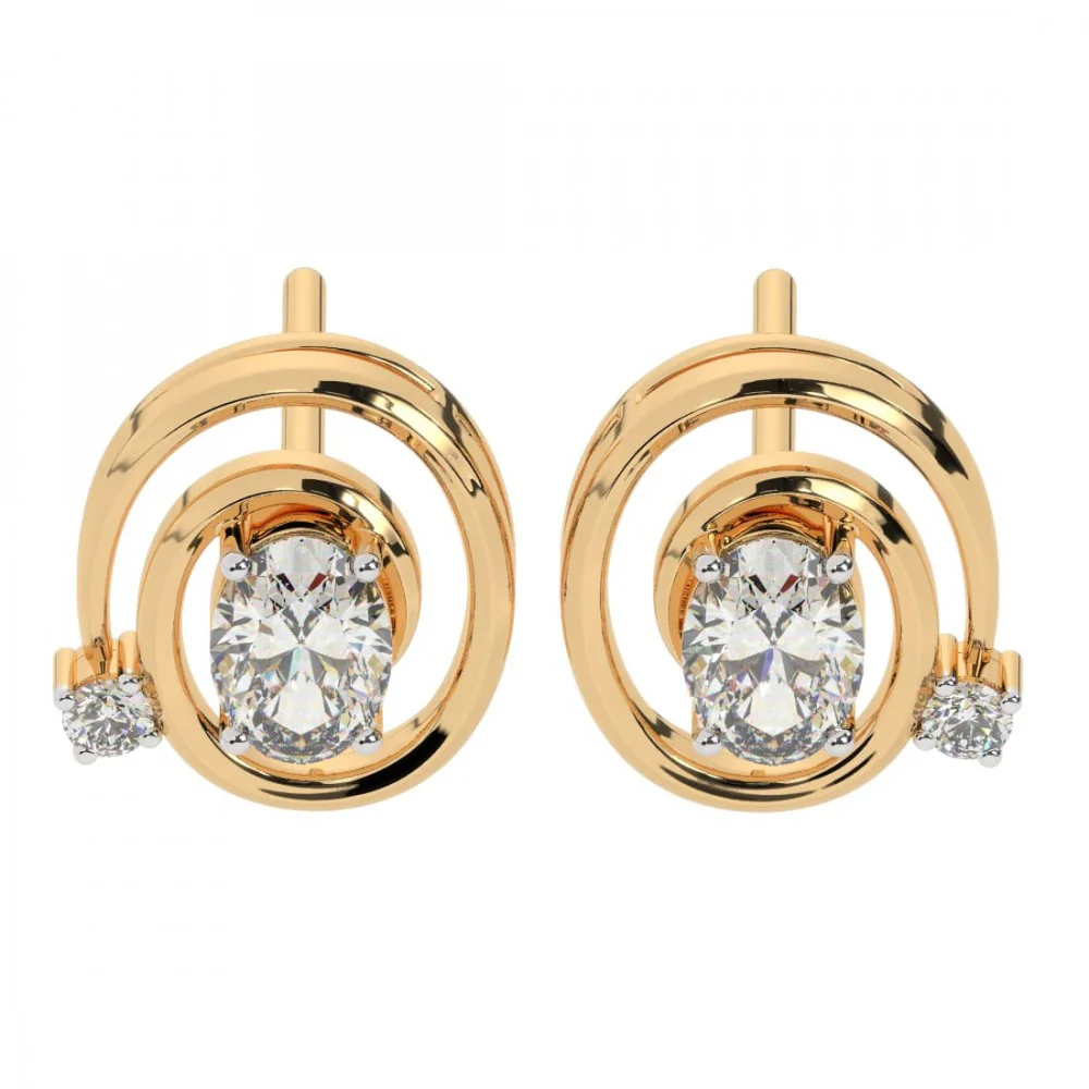22KT (916) Yellow Gold Earring For Women - Image 6
