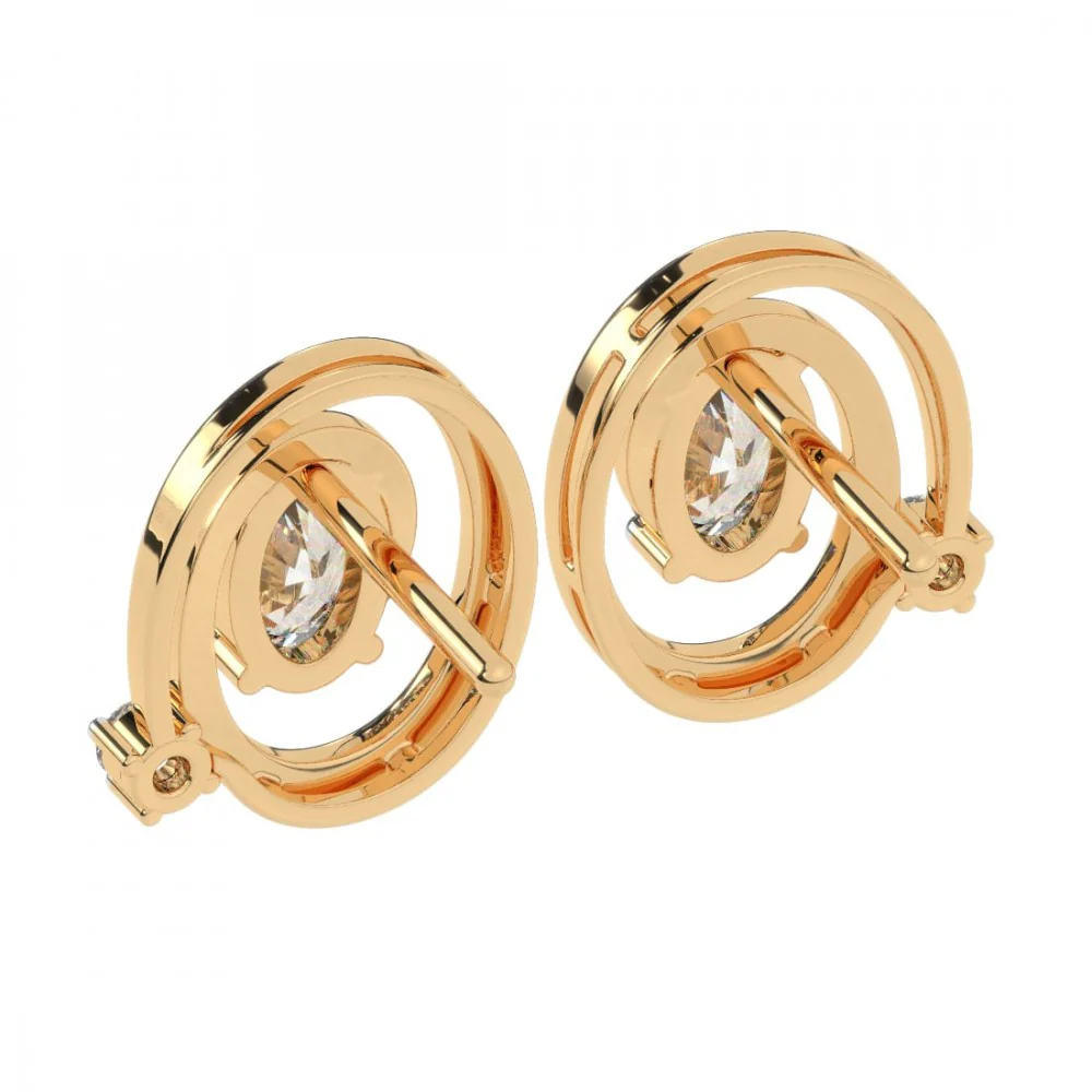 22KT (916) Yellow Gold Earring For Women - Image 7