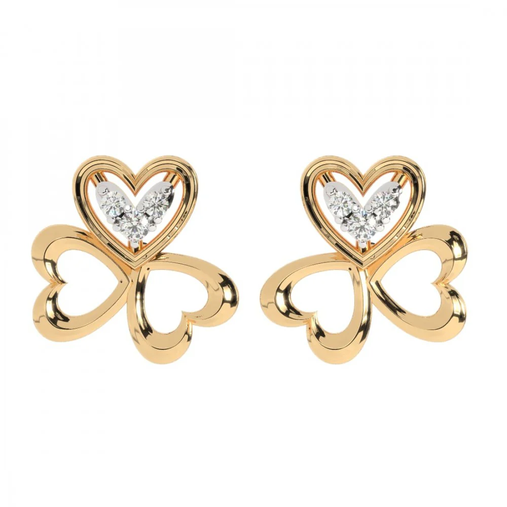 22KT (916) Yellow Gold Earring For Women
