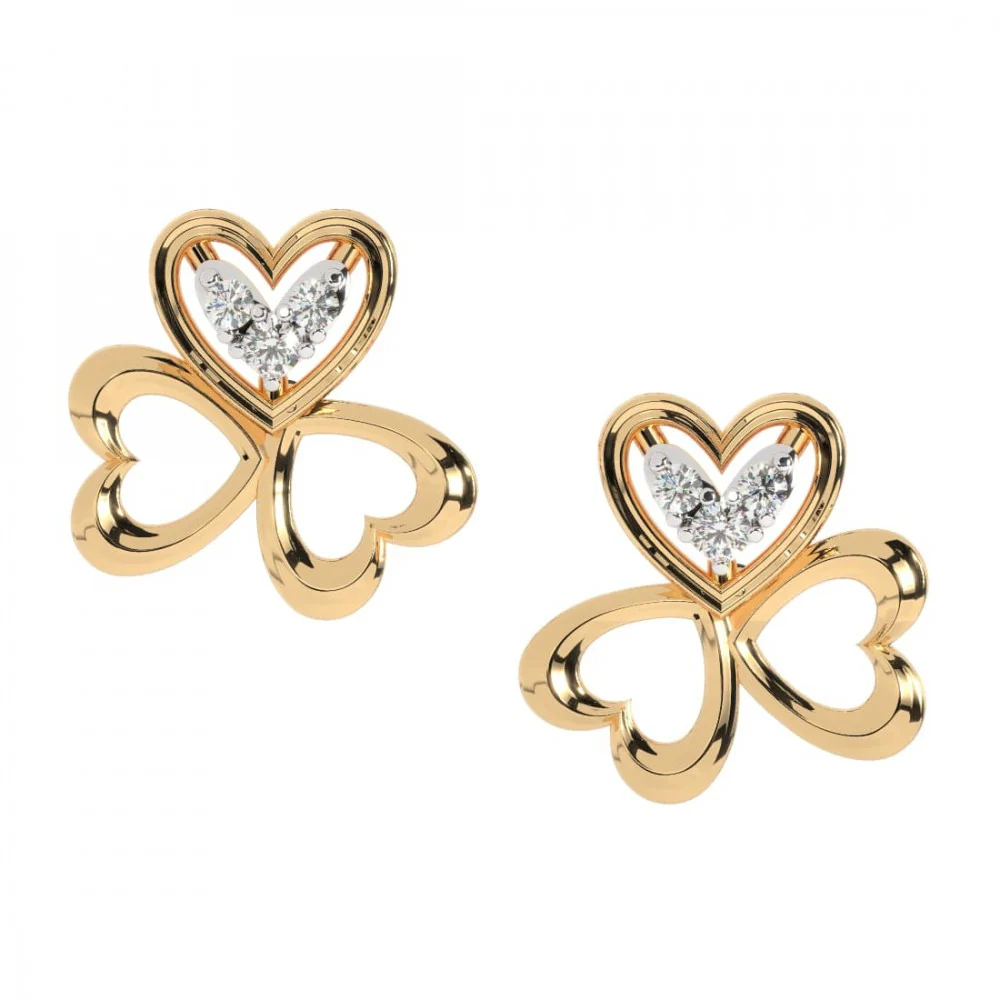 22KT (916) Yellow Gold Earring For Women - Image 2