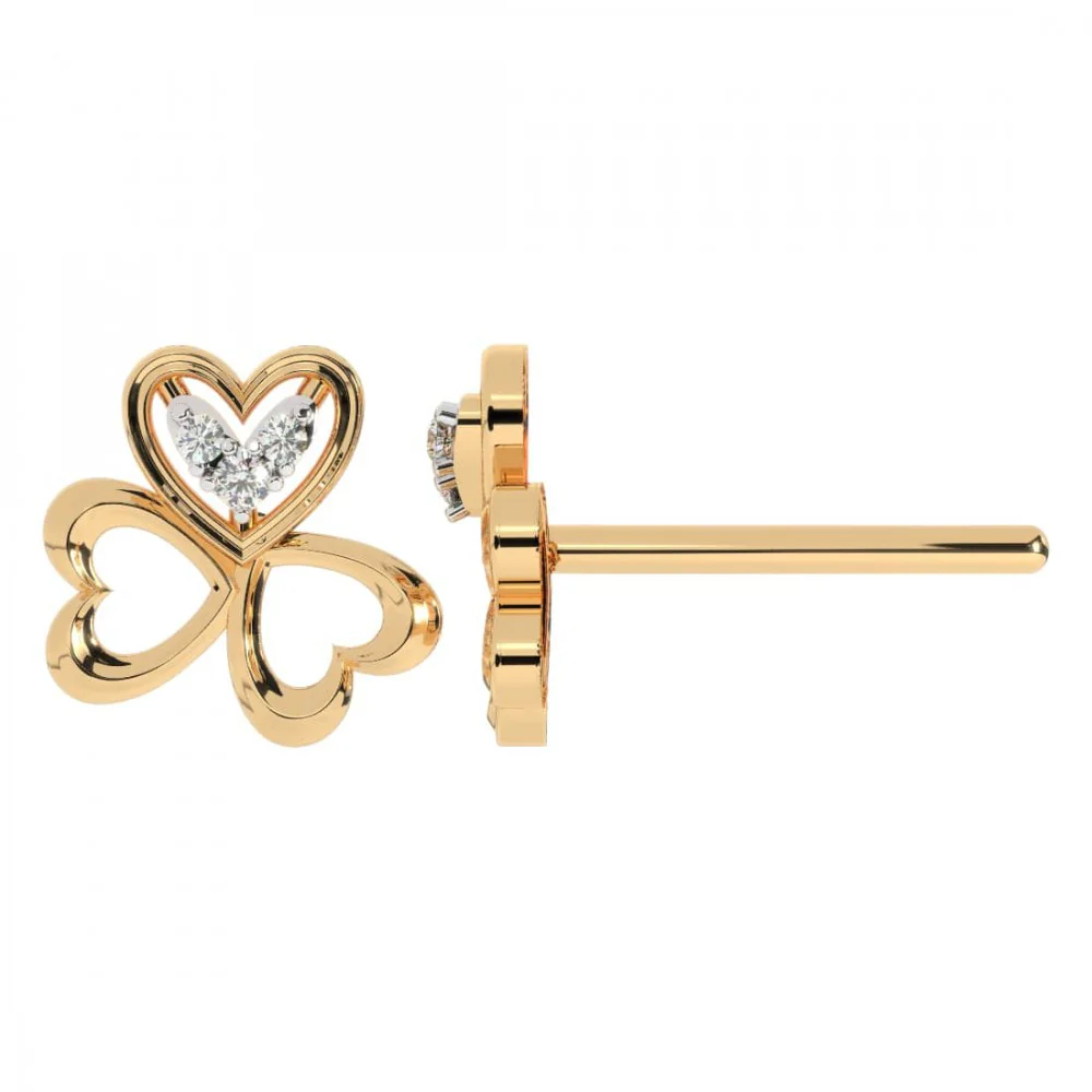 22KT (916) Yellow Gold Earring For Women - Image 3