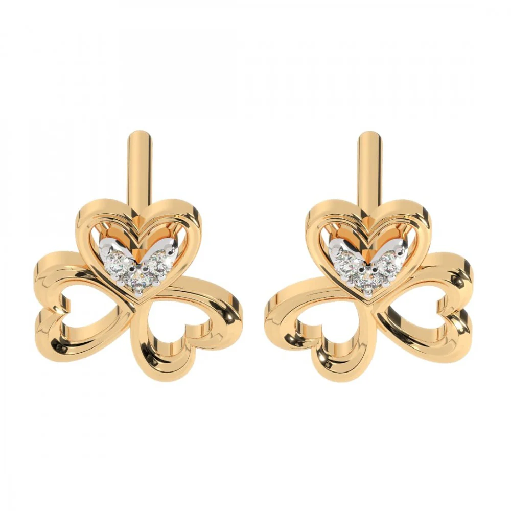 22KT (916) Yellow Gold Earring For Women - Image 5